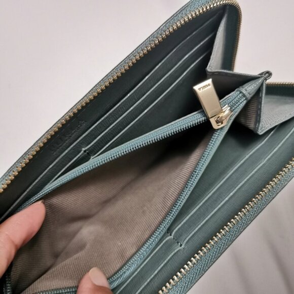 Furla Genuine Leather Zippy Long Wallet Cardholders - Picture 10 of 12